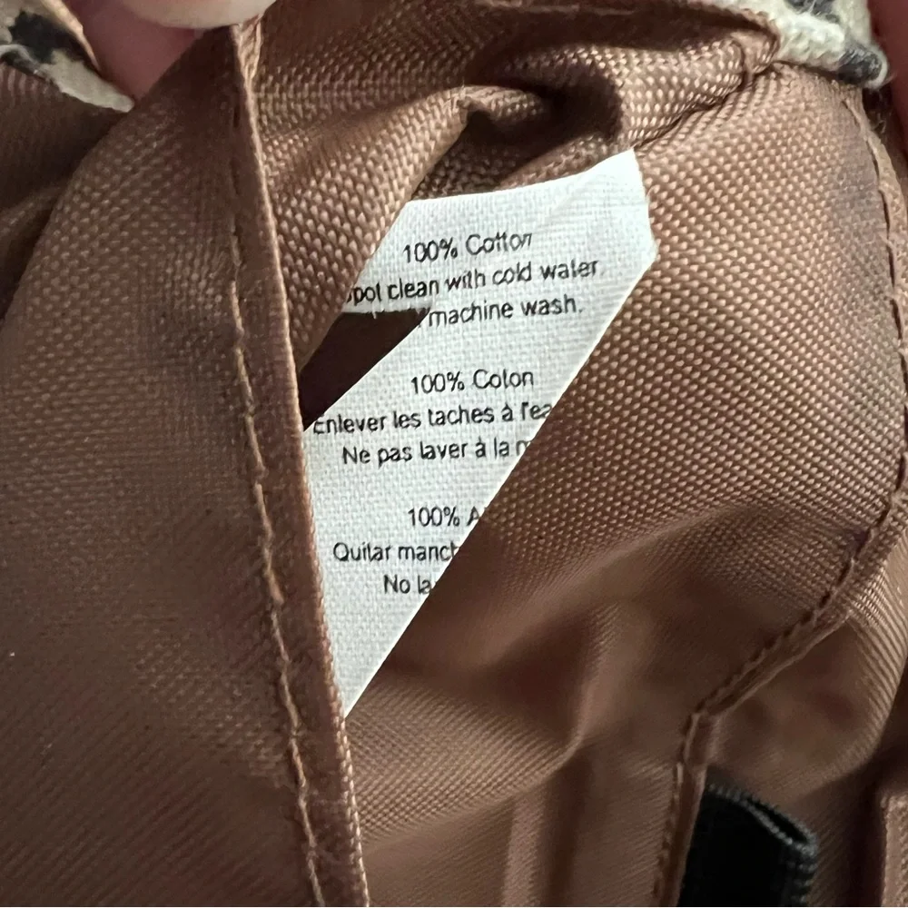 KAVU Big Spender Cotton Wallet in brown and cream